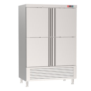Armario refrigerado 4 puertas de acero GN 1/1 1340 x 810 x 2010 mm