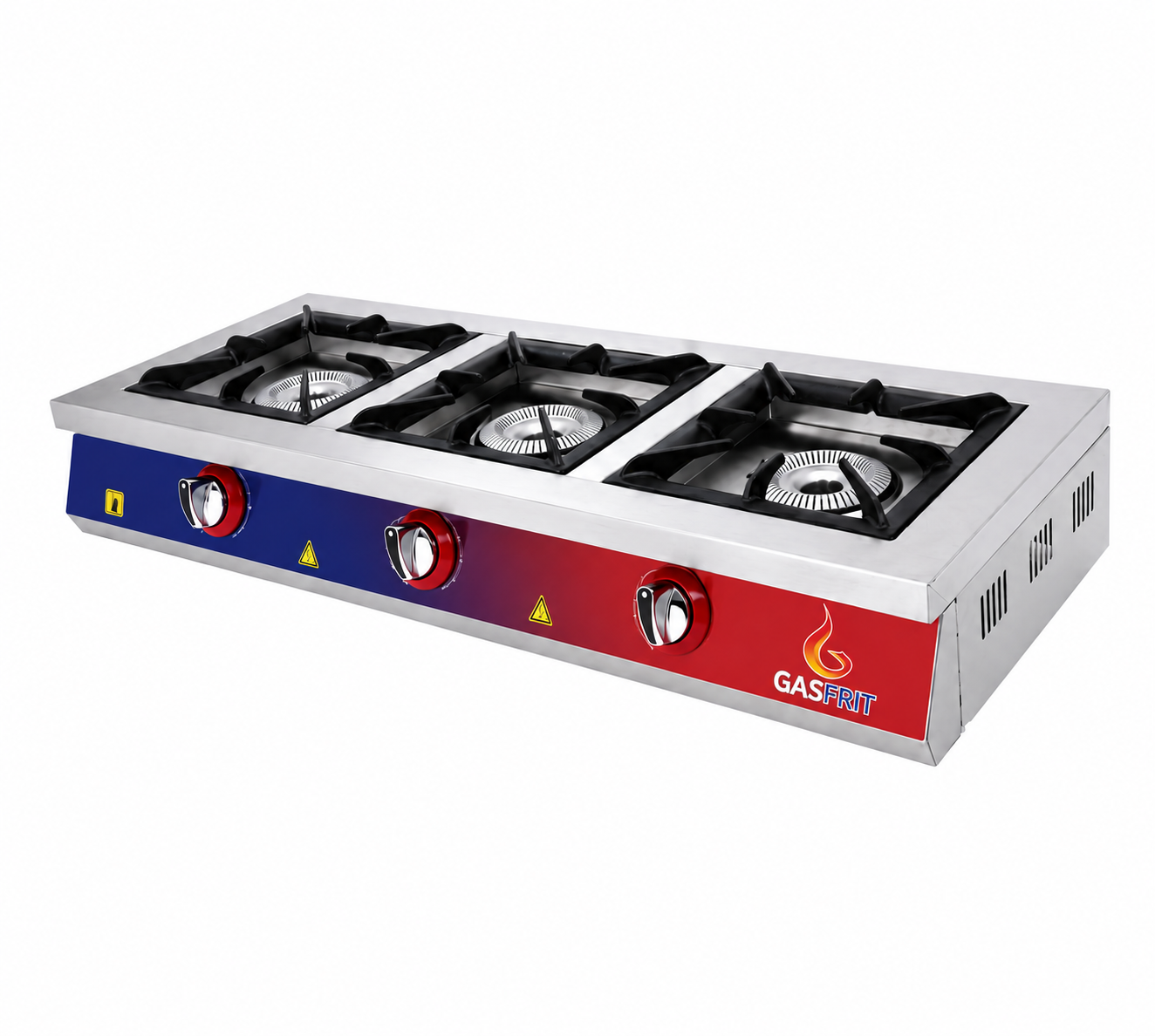 Cocina 3 fuegos a gas serie E-plus