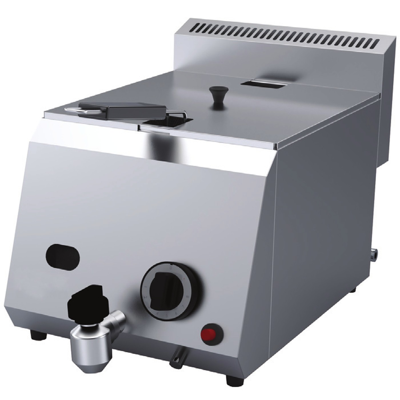 Freidora a gas 8 L con grifo