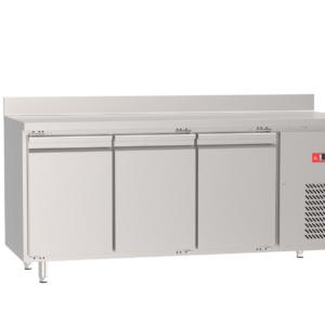 Mesa refrigerada 3 puertas de acero 1795 x 600 x 850 + 100 mm