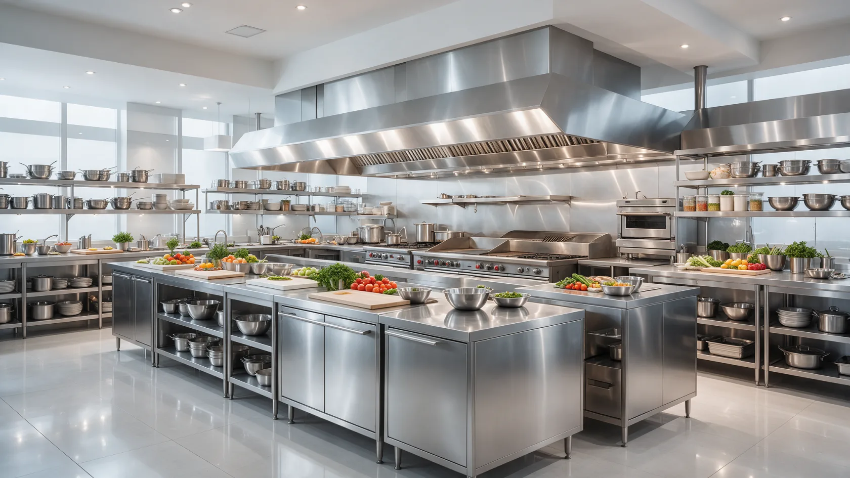 Instalaciones profesionales de restaurantes