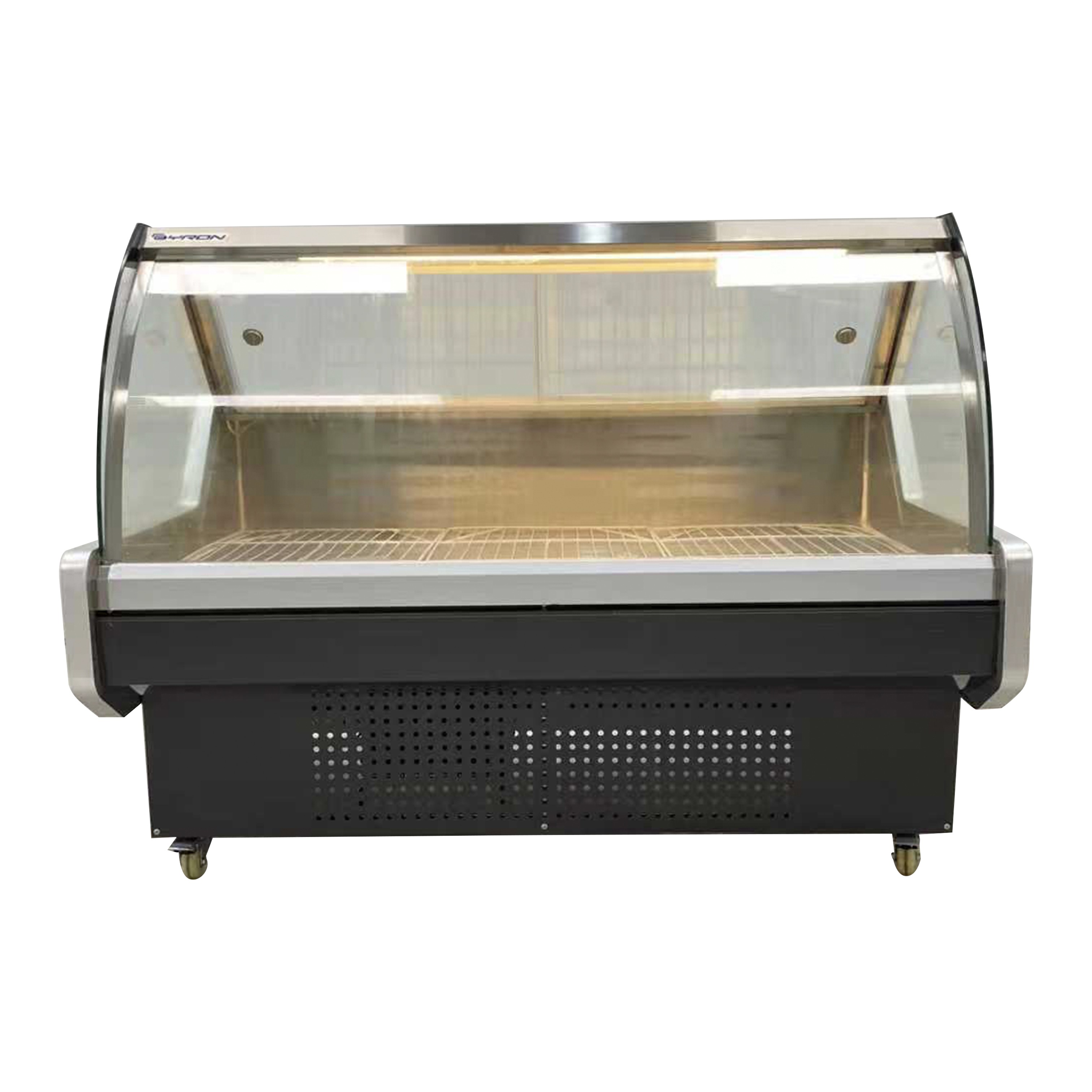 Vitrina Charcutera Color Negro 1500 x 1050 x 1200 mm – Cristal Curvo