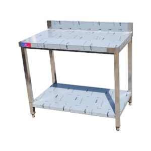 Mesa de trabajo de acero inoxidable 1200 x 600 x 850 + 100 mm