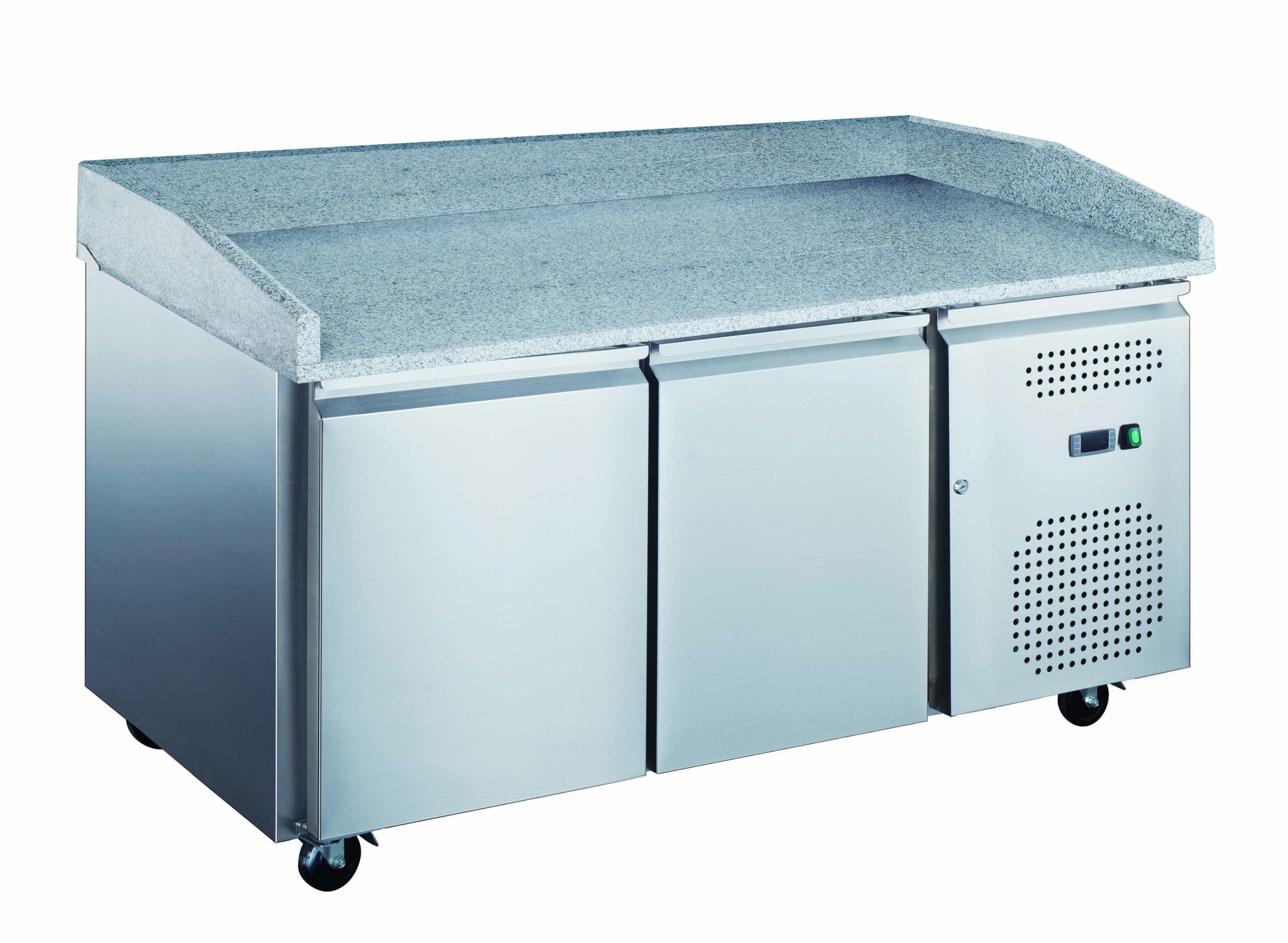 Mesa refrigerada con encimera mármol 2 puertas 1510 x 800 x 1000 mm