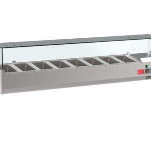 Vitrina de ingredientes refrigerada 1400 mm