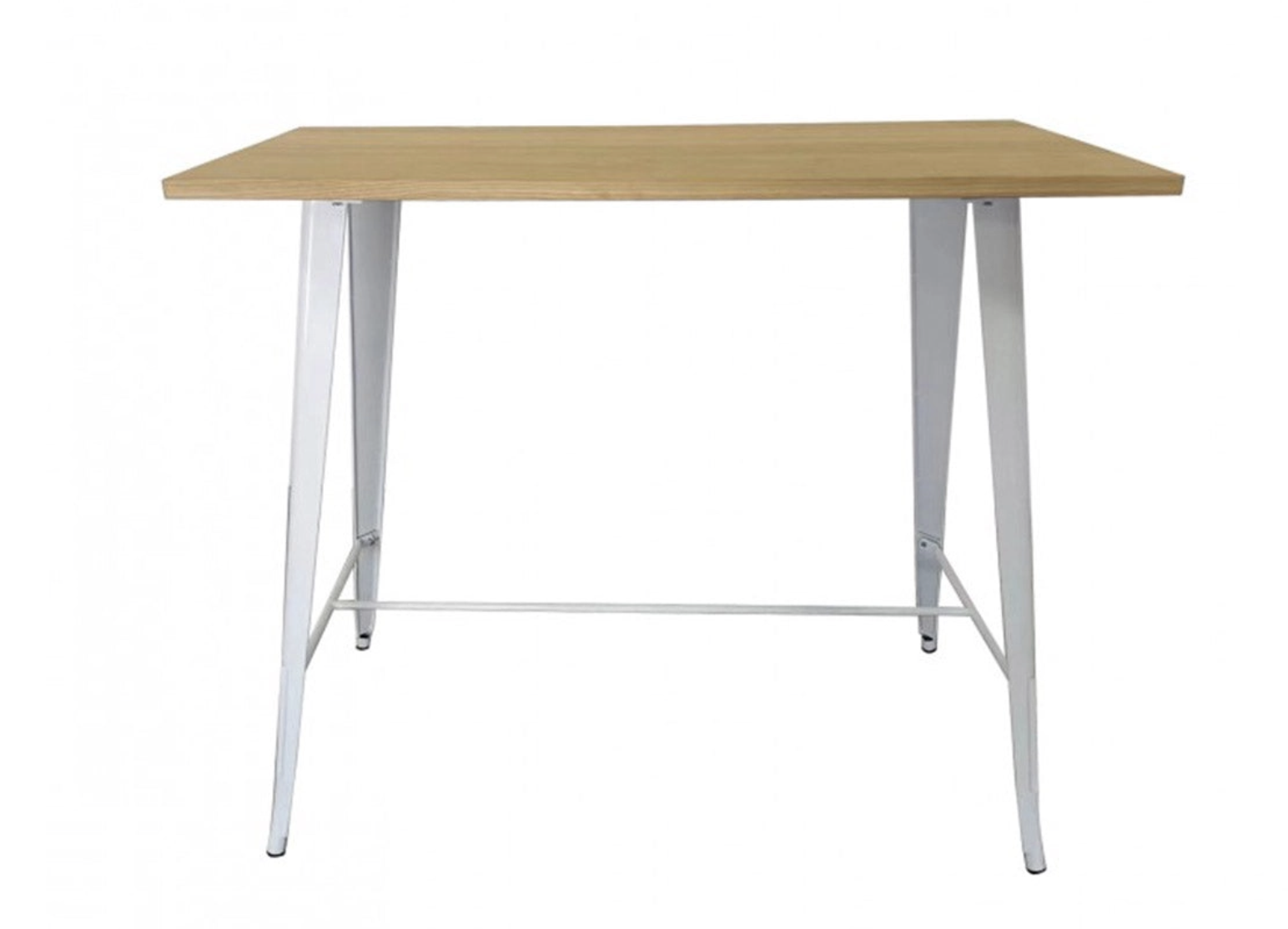 mesa alta tolix blanca 1200 x 600 x 1080 mm