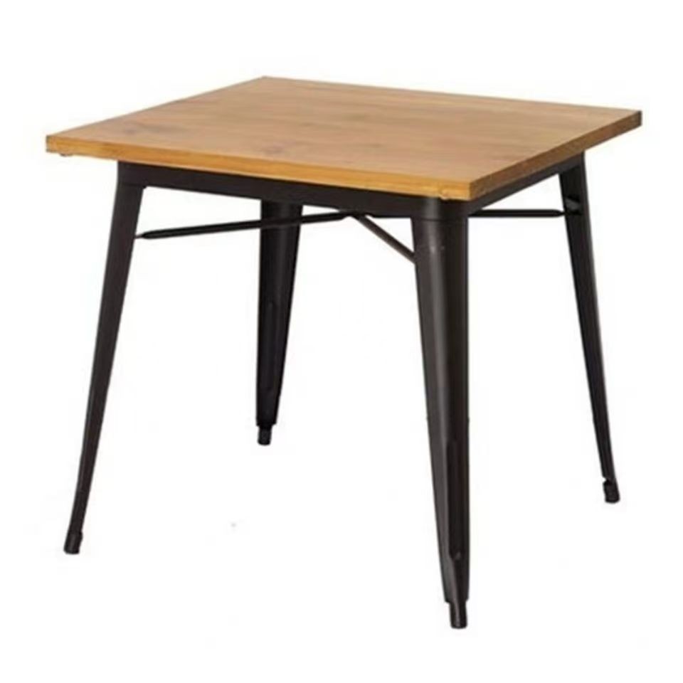 mesa baja tolix negra 800 x 800 x 760 mm