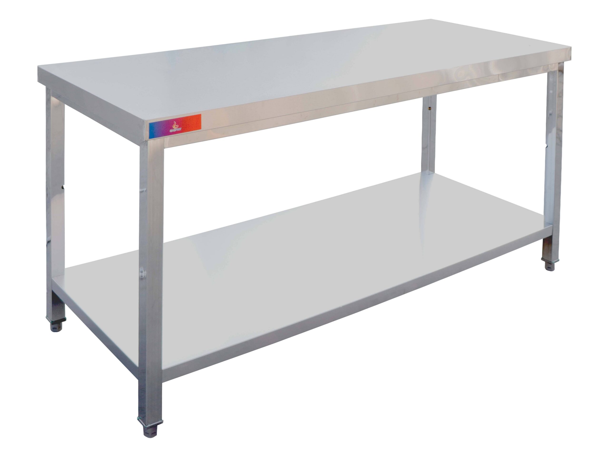 Mesa de trabajo de acero inoxidable central 2000 x 700 x 850 mm