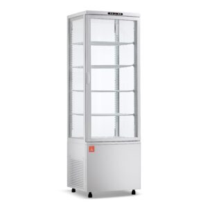 Armario 4 caras de cristal refrigerado blanca 215 L