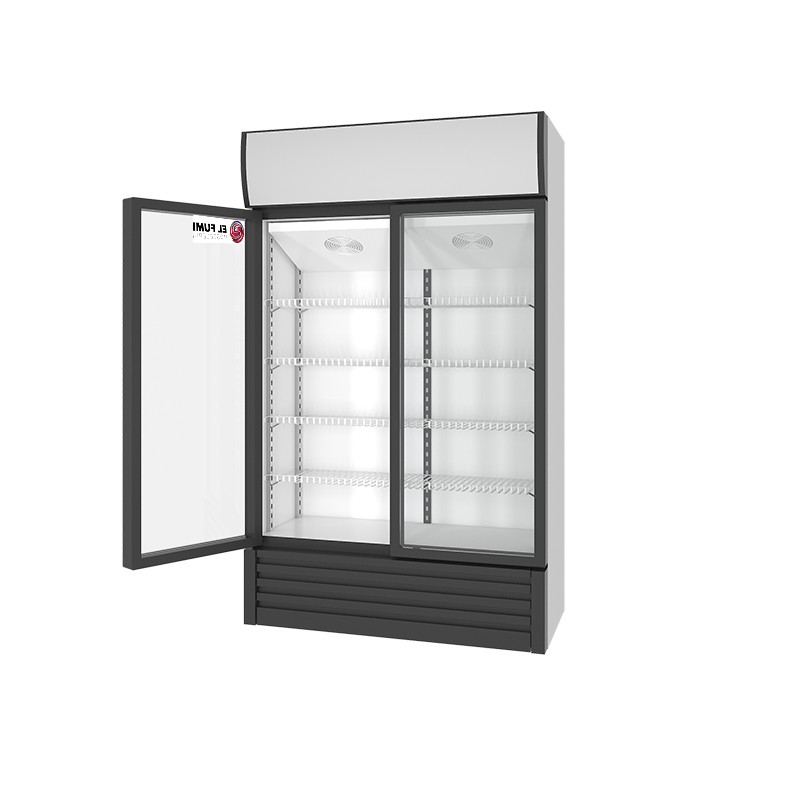 Armario expositor refrigerado 2 puertas de cristal