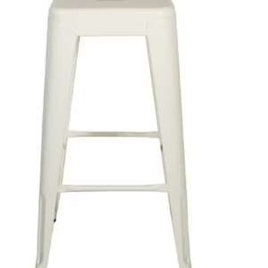 Taburete alto blanco