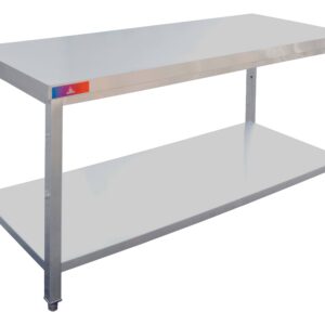 Mesa de trabajo de acero inoxidable central 1500 x 700 x 850 mm