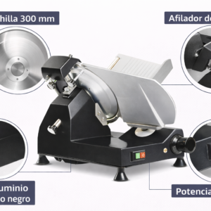 Cortadora de fiambre electrica disco 250 mm