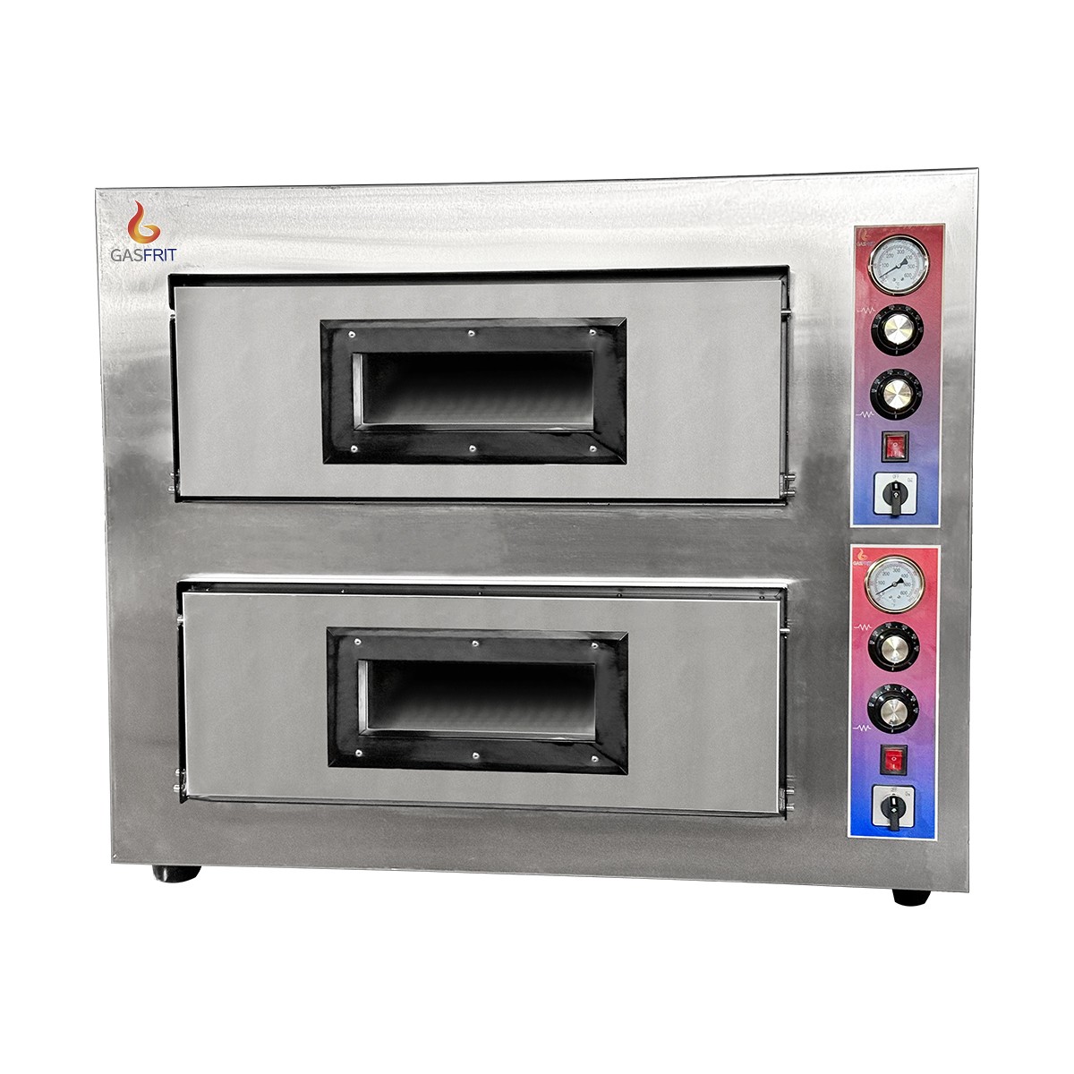 Horno de Pizza Eléctrico 4 + 4 x Pizzas Ø26 cm