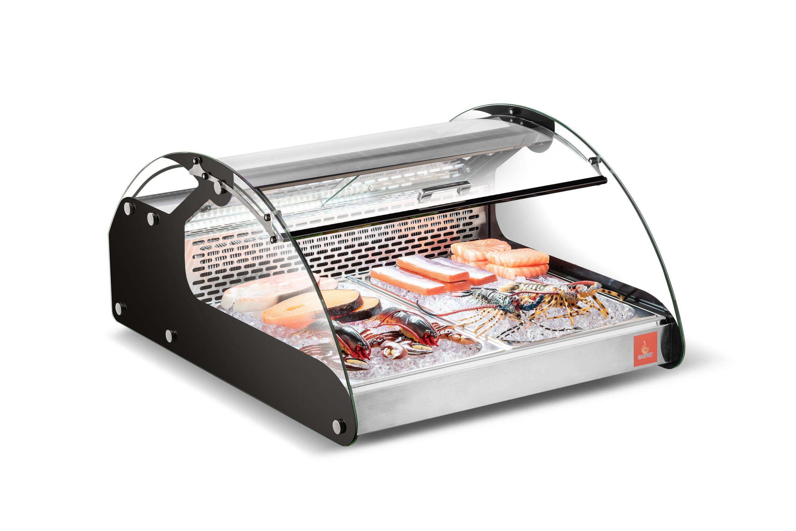Vitrina refrigerada sobremesa 4 caras de cristal