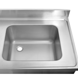 Fregadero industrial 2 senos en acero inoxidable 1200 x 600 x 850+ 100 mm