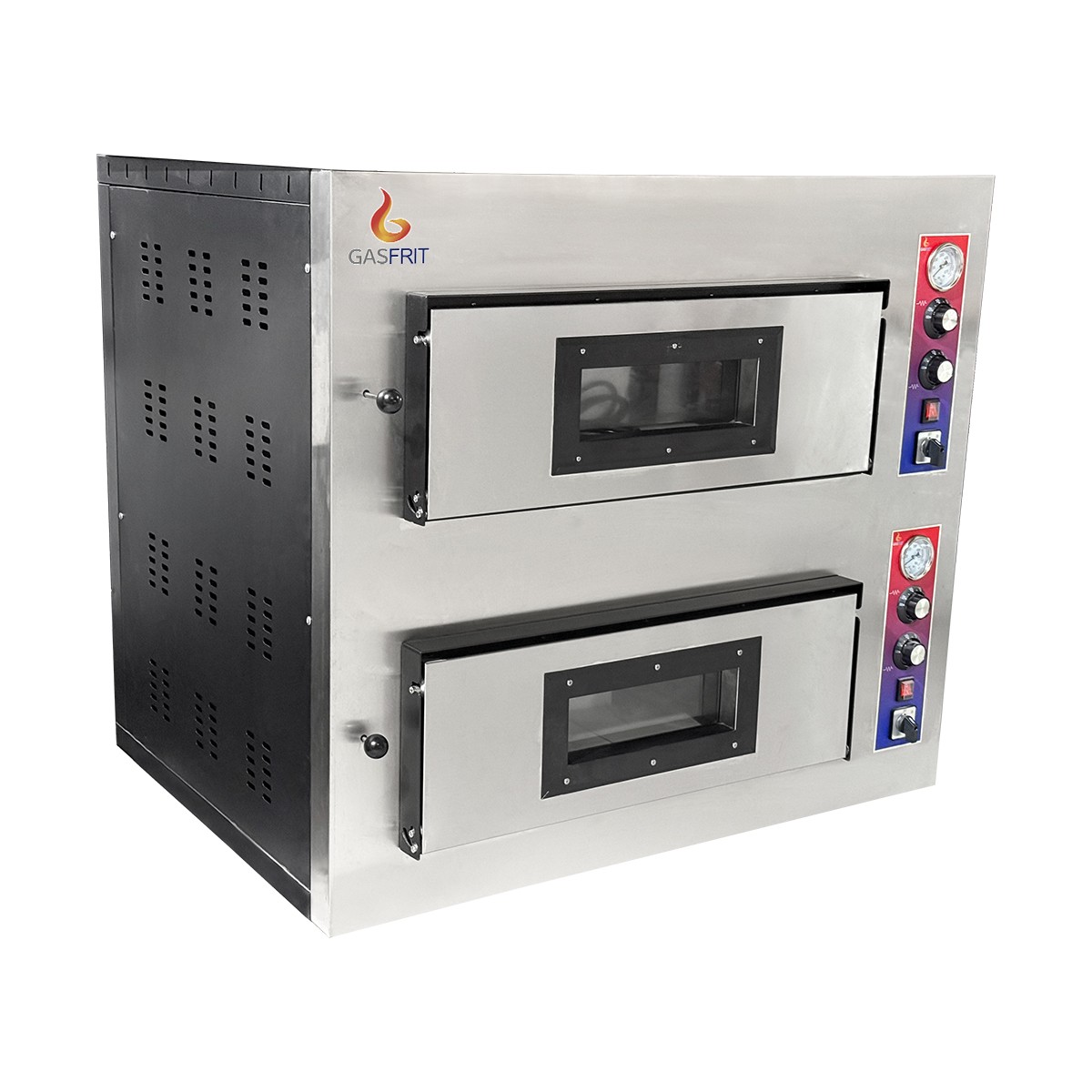 Horno de gas 2 planta 4 + 4 pizzas x 26 cm