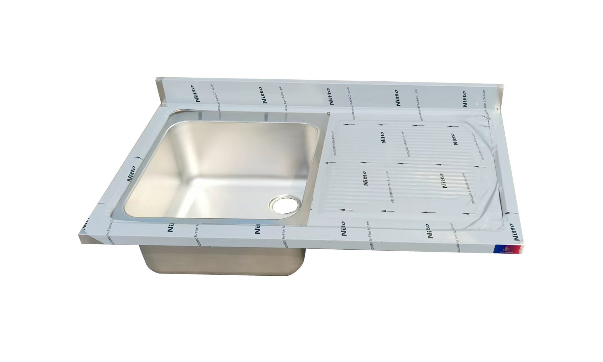Fregadero 1 cuba 1 escurridor sin bastidor 1200 x 600 x 300 mm