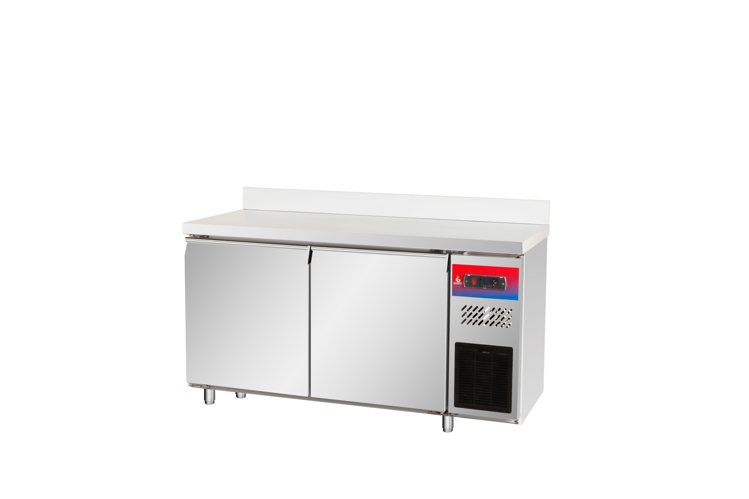 Mesa refrigerada frente mostrador 2 puertas de acero