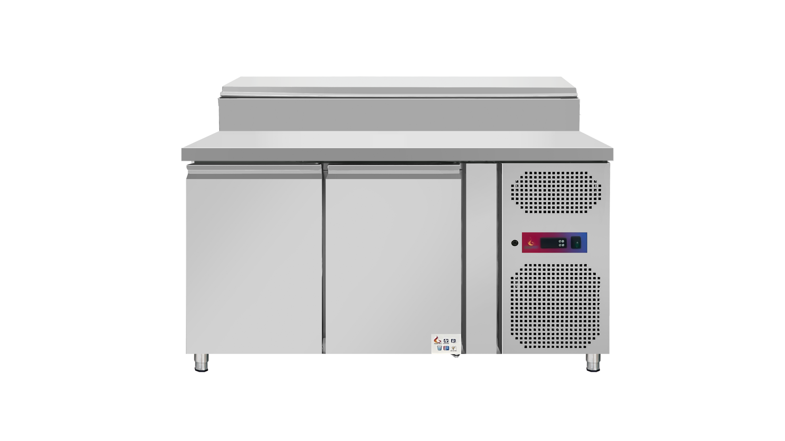 Mesa ensaladera refrigerada 2 puertas 1500 x 800 x1200 mm