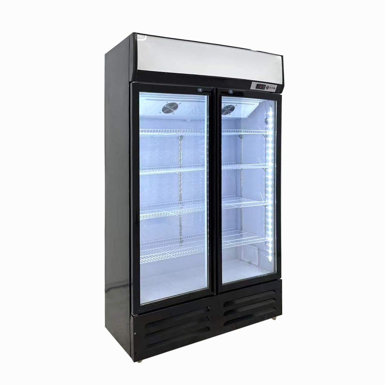 Armario expositor refrigerado 2 puertas de cristal