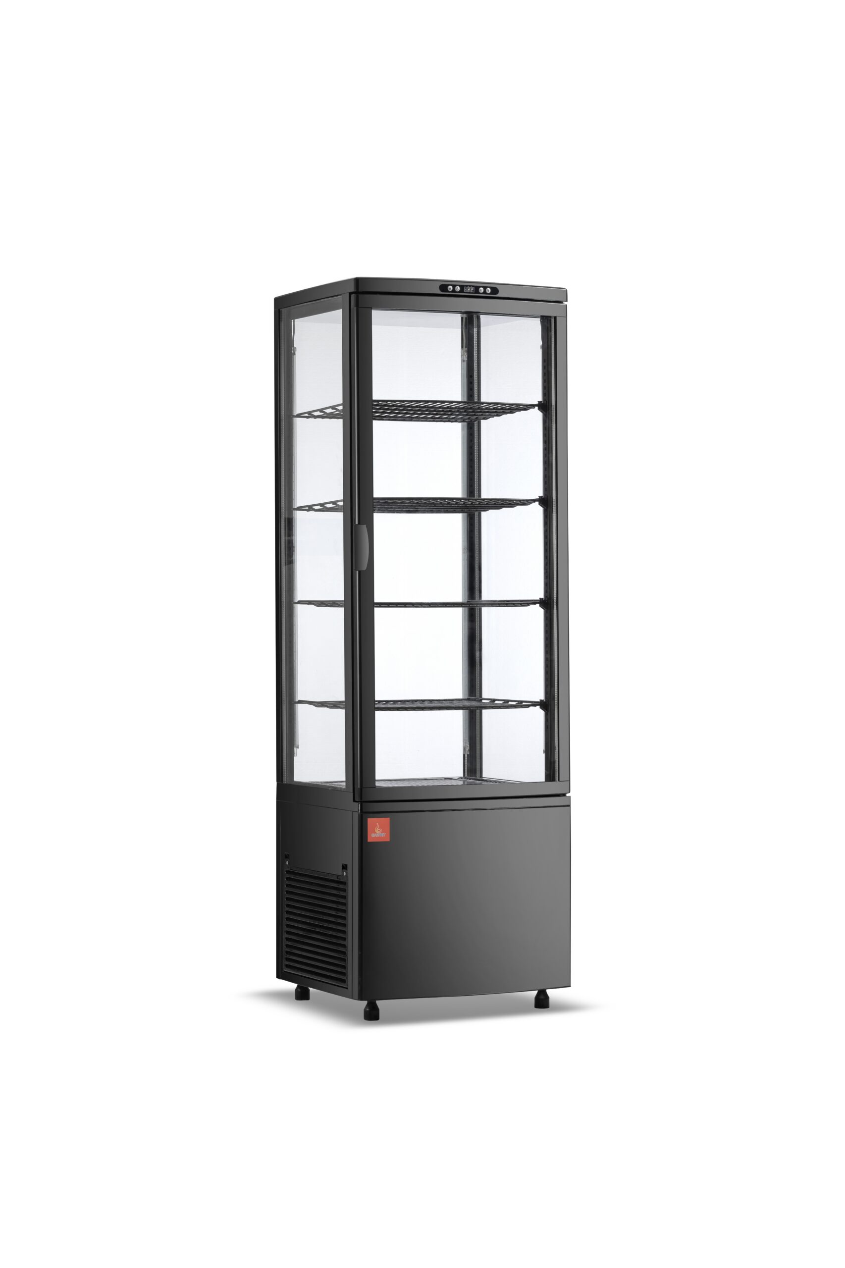 Armario 4 caras de cristal refrigerado blanca 215 L