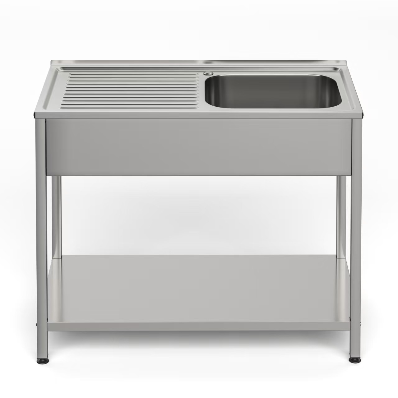 Fregadero 1 seno y 1 escurridor 1000 x 500 x 850 mm