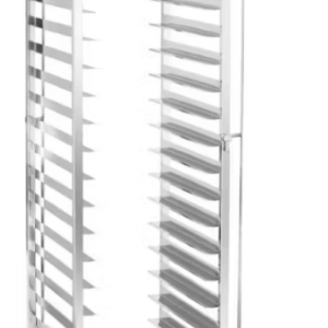 Carro bandejero 15 bandejas 600 x 400 mm en acero inox