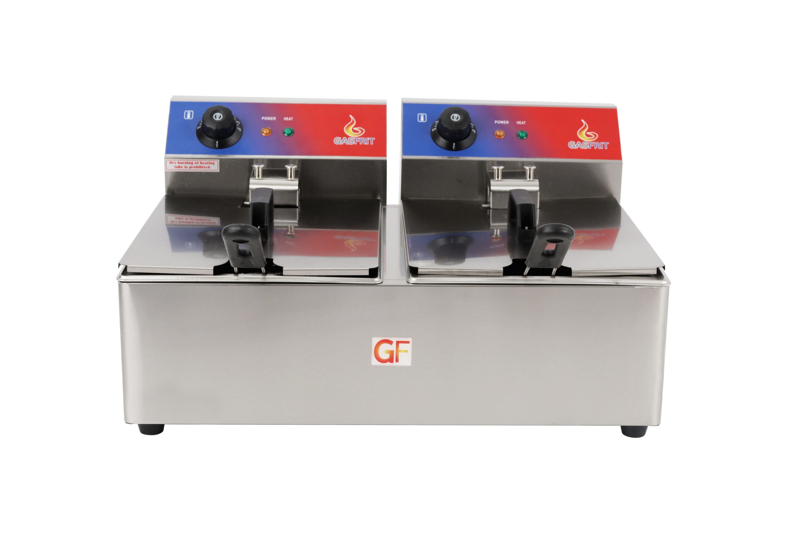 Freidora electrica 10 + 10 litros con termostato E.G.O