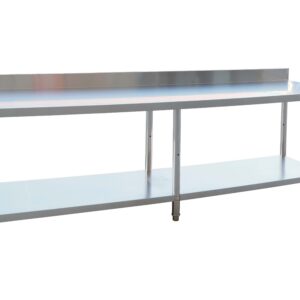 El fumi - Mesa de Trabajo de Acero Inoxidable 2500 x 600 x 850 mm