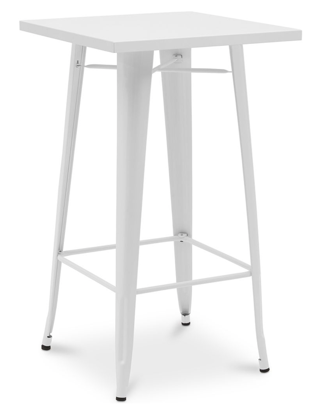 mesa alta tolix blanca 800 x 800 x 1050 mm