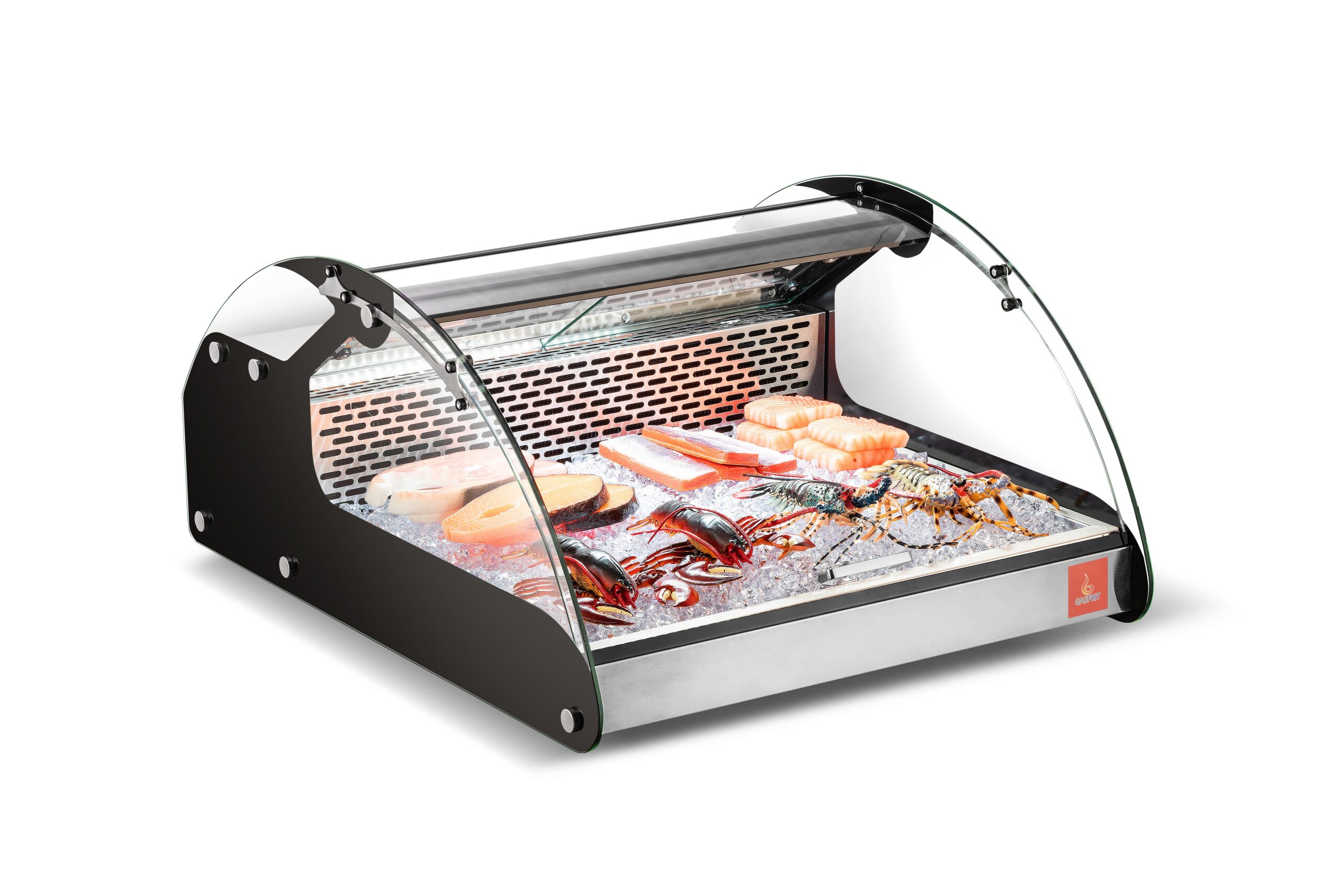 Vitrina refrigerada sobremesa 4 caras de cristal