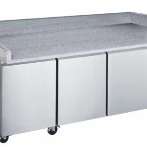 Mesa refrigerada con mármol 3 puertas 2000 x 800 x 1010 mm