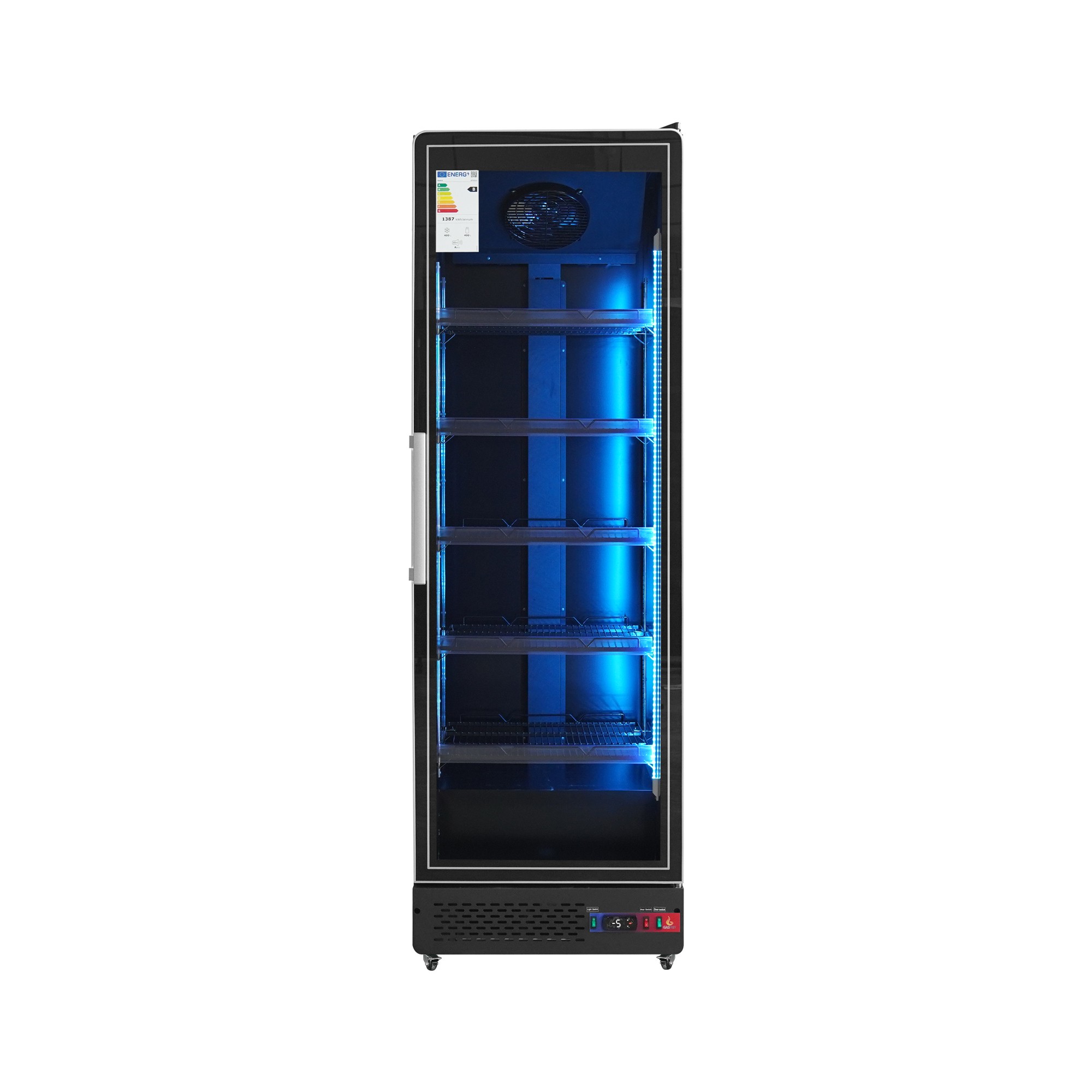 Armario expositor 1 puerta de cristal SUBZERO led en cristal