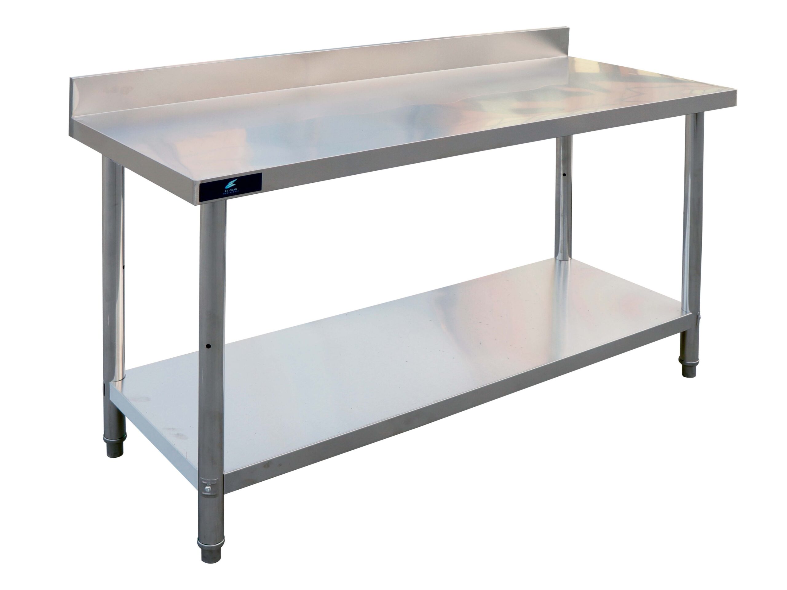 El fumi - Mesa de Trabajo de Acero Inoxidable mural 1800 x 600 x 850 mm