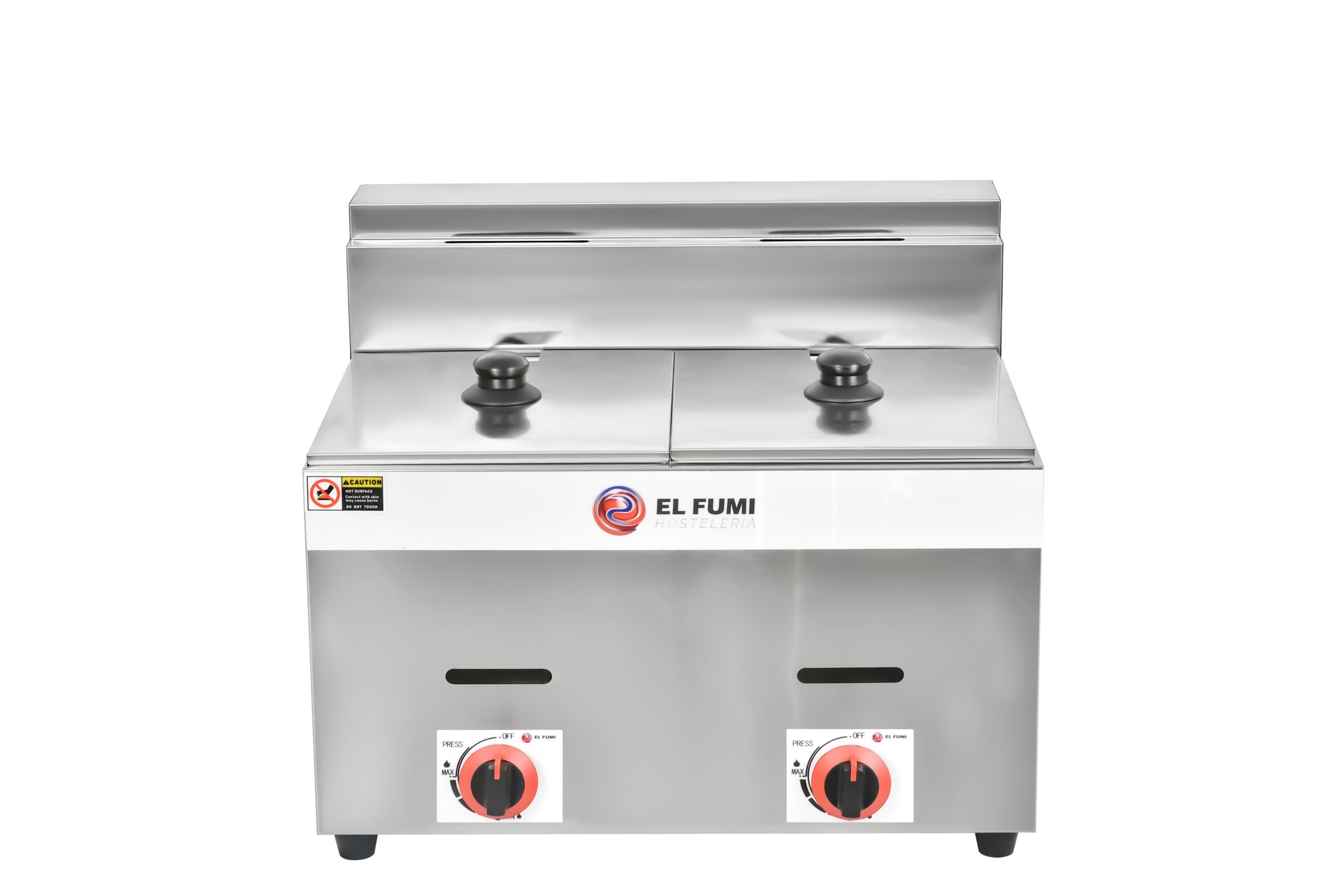 Freidora gas 8 + 8 litros sin grifo
