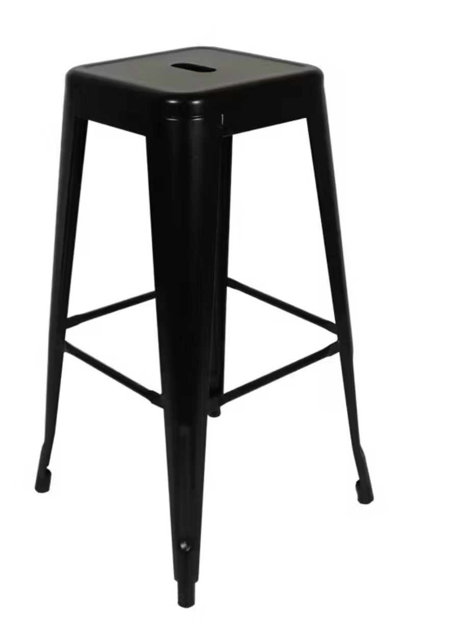 Taburete alto negro
