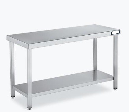 Mesa De Acero Inoxidable Fondo 60 Central