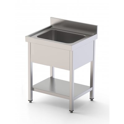 Fregadero Cocina 1 Cuba Con Bastidor Con Estante