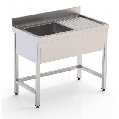 Fregadero Cocina 1 Cuba Con Bastidor Sin Estante