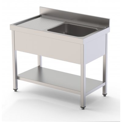 Fregadero Cocina 1 Cuba Con Bastidor Con Estante