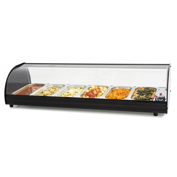 Vitrina Caliente Tapas 6 Bandejas Ar