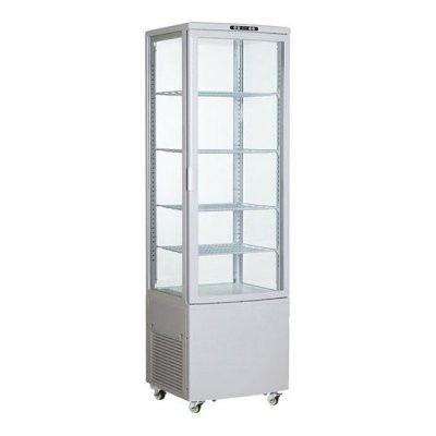 Armario Expositor 4 Caras Cristal Blanco