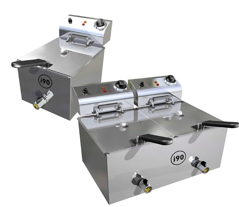 Freidora Eco Doble Contactor Movilfrit Con Grifo