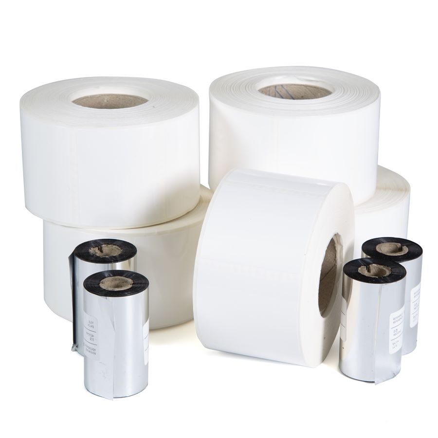 Sammic · Etiquetas + ribbon para impresora SU (5000 uds 55 x 45 mm)