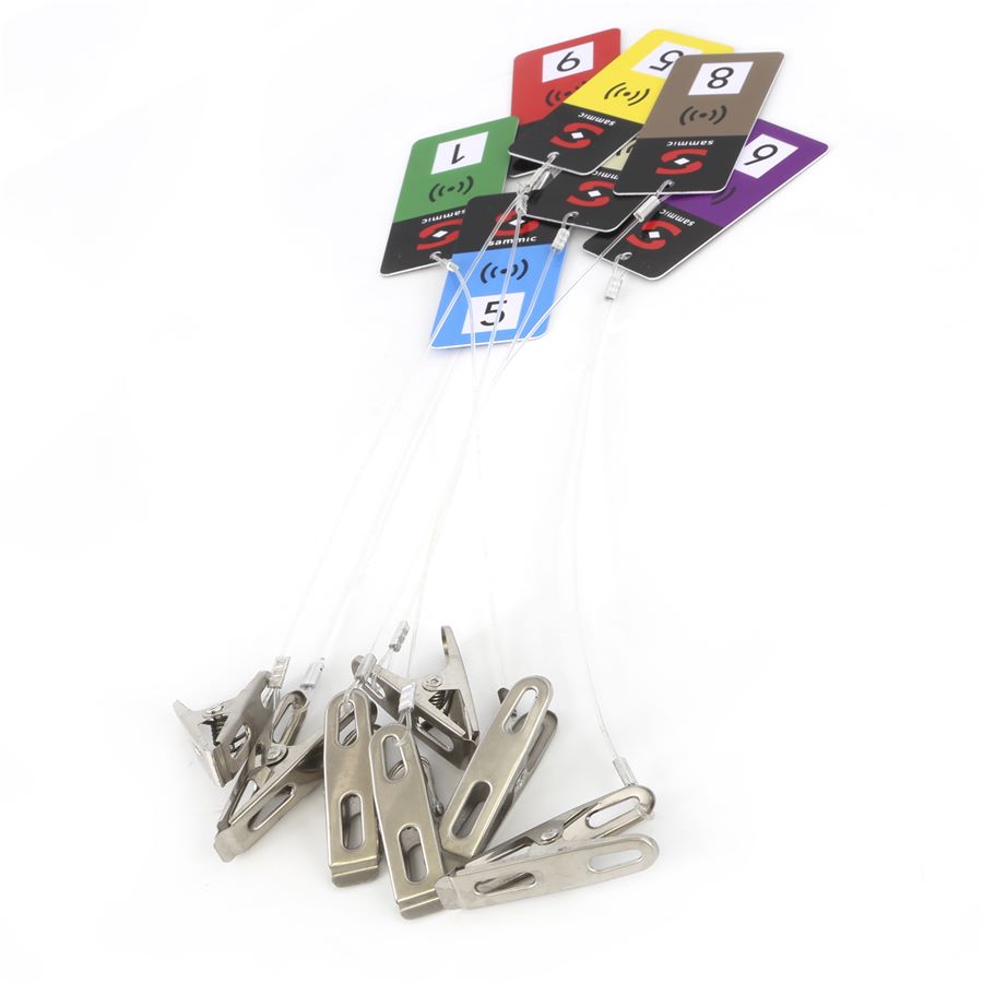 Sammic · Smartvide tags - Morado - Numeradas 1-9