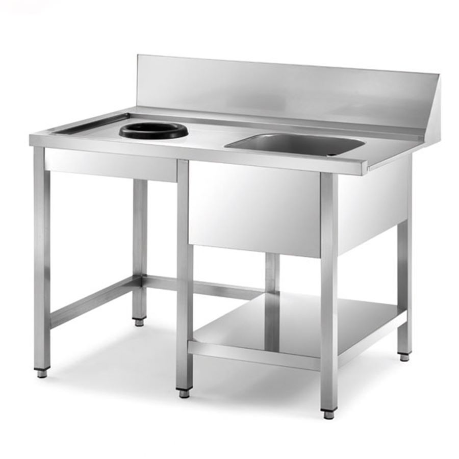 Sammic · Mesa prelavado MD-706 para UX-150, lado 600 (700 x 860 x 850 mm)